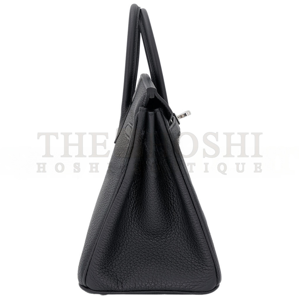 H**me5 BIRKIN 25 NOIR BLACK TOGO CALFSKIN SILVER BUCKLE BAG 10089040 (25*20*13cm) Master Quality